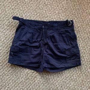 Navy GAP Side Cinch Shorts
